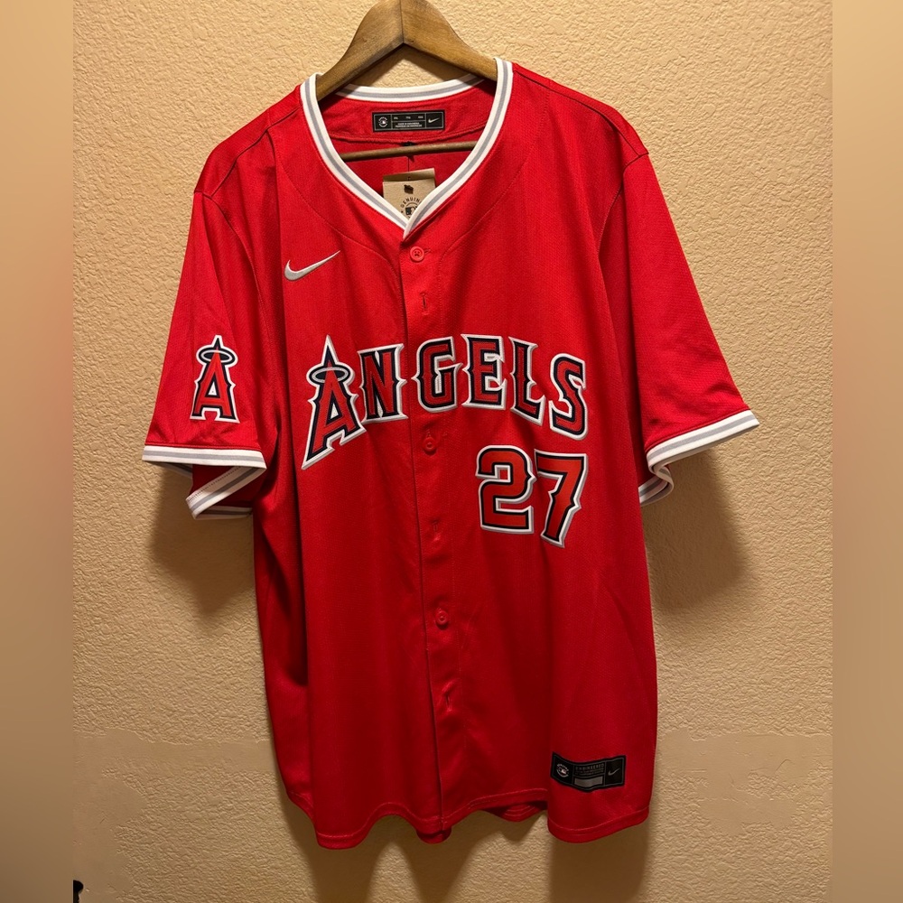 New Authentic Nike Los Angeles Angels Mike Trout Jersey Size XL - Picture 3 of 15